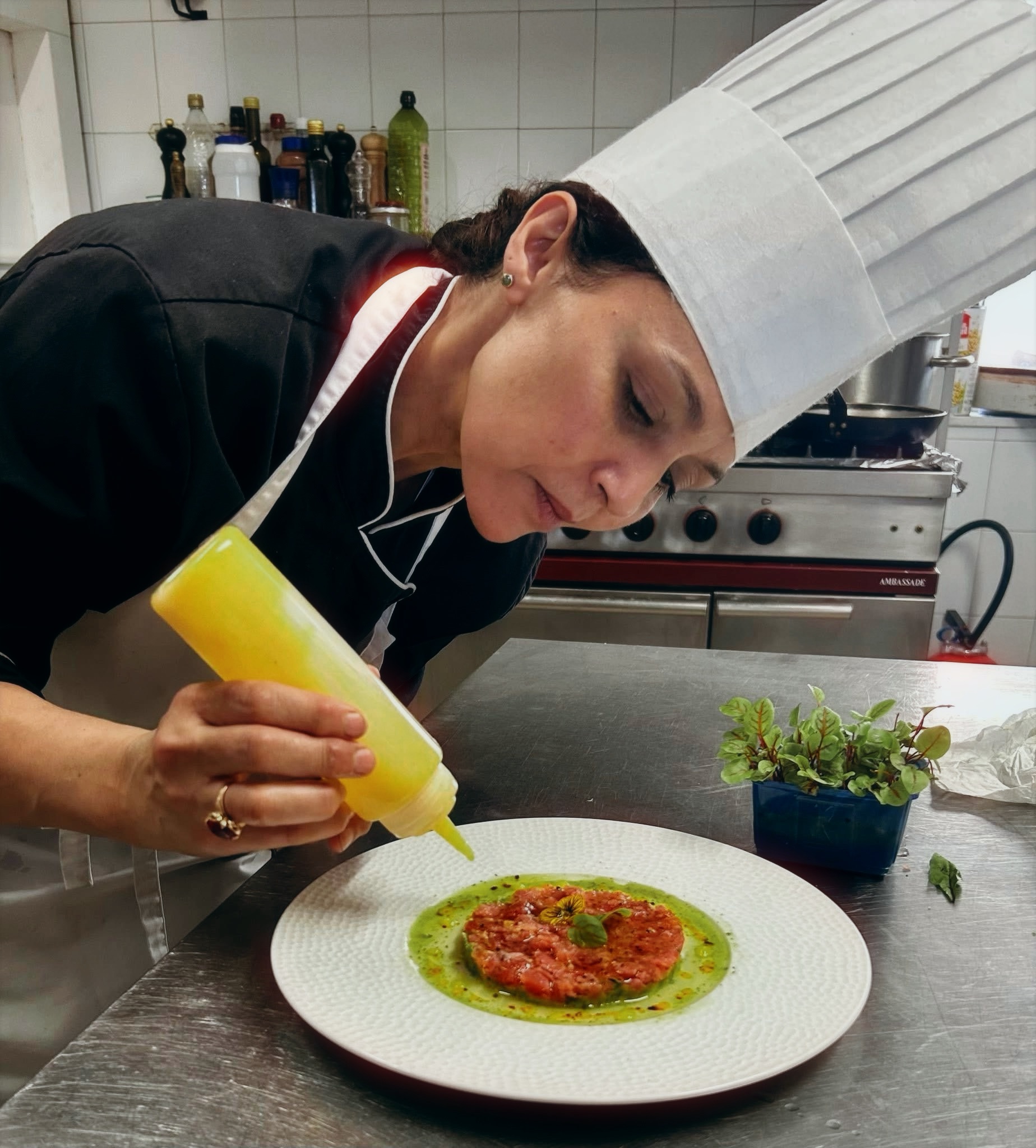Le chef en cuisine